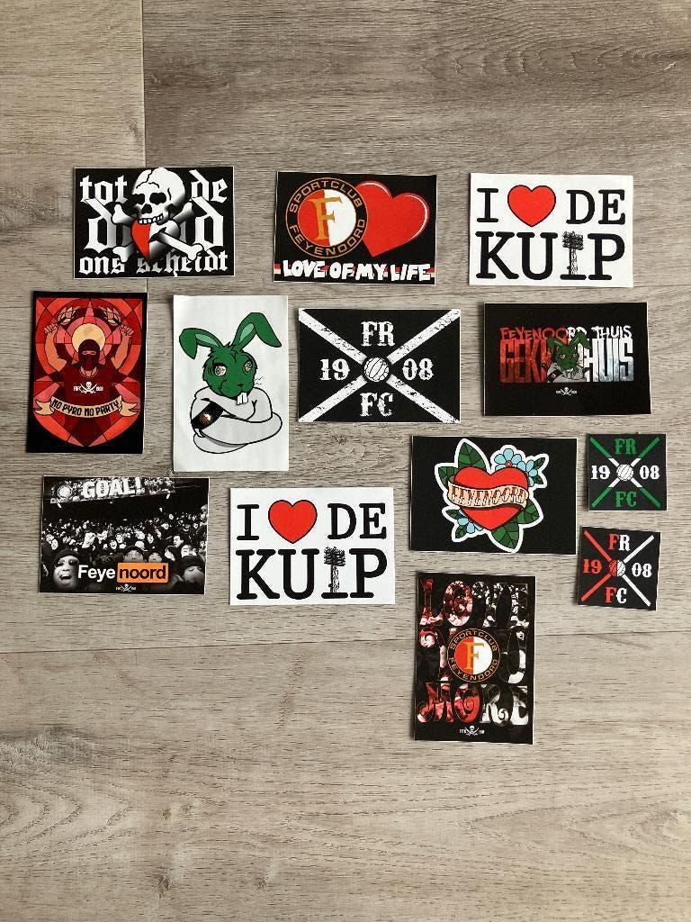 Feyenoord stickerset, Ophalen of Verzenden, Nieuw, Meerdere stickers