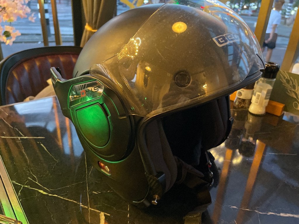 Beon stratos systeemhelm, Fietsen en Brommers, Brommerhelmen, Ophalen, Gebruikt, Extra large of groter, BEON