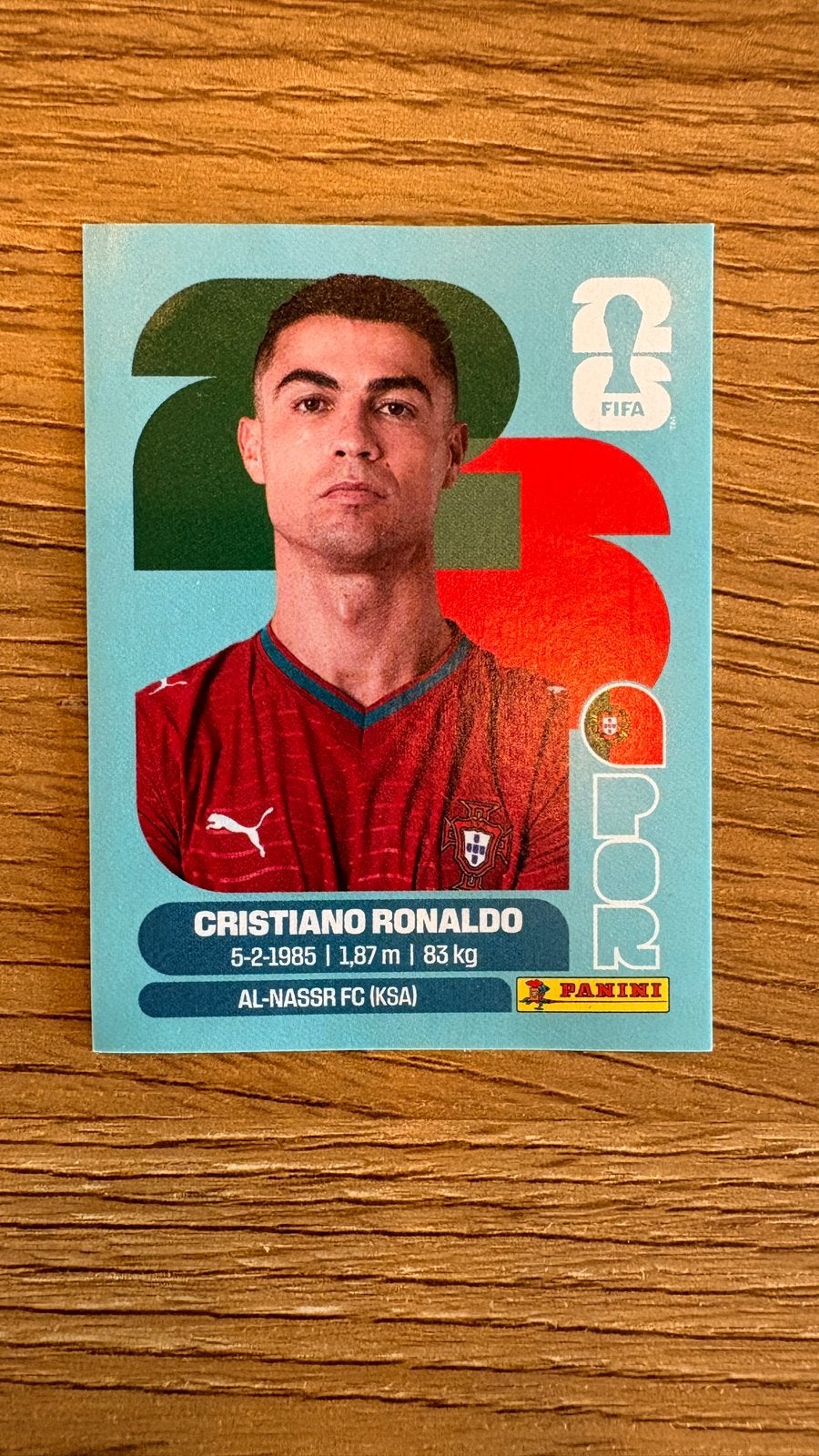 Panini sticker WK 2026 - Ronaldo, Ophalen of Verzenden, Zo goed als nieuw, Sport