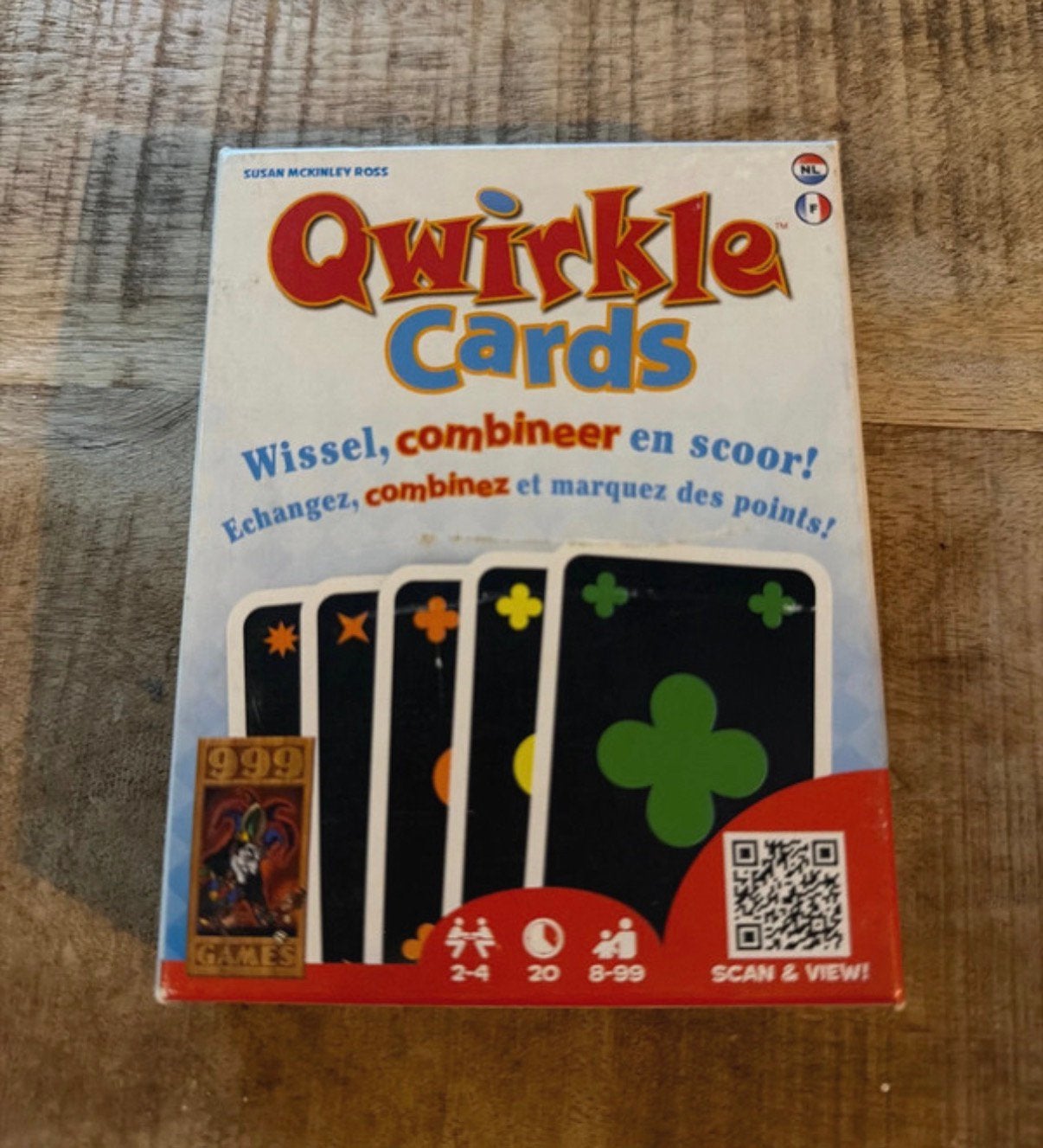 Qwirkle cards van 999 games, Ophalen of Verzenden, Zo goed als nieuw