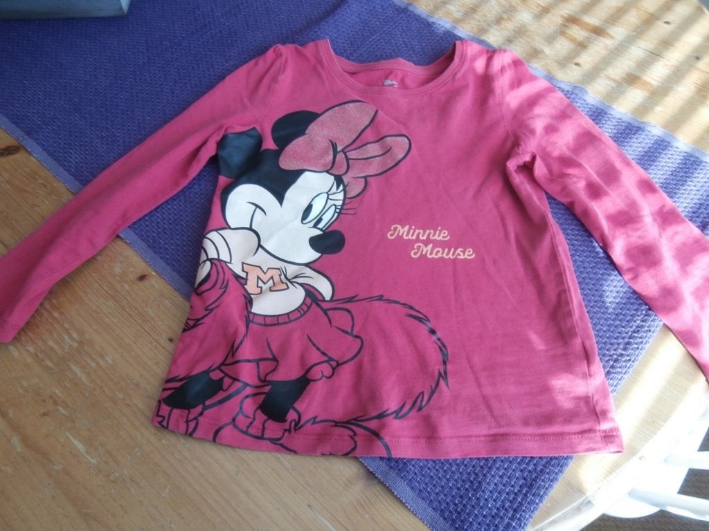shirt Minnie Mouse Disney C&A roze t-shirt met lange mouwen, Gebruikt, C&A, Meisje, Ophalen of Verzenden