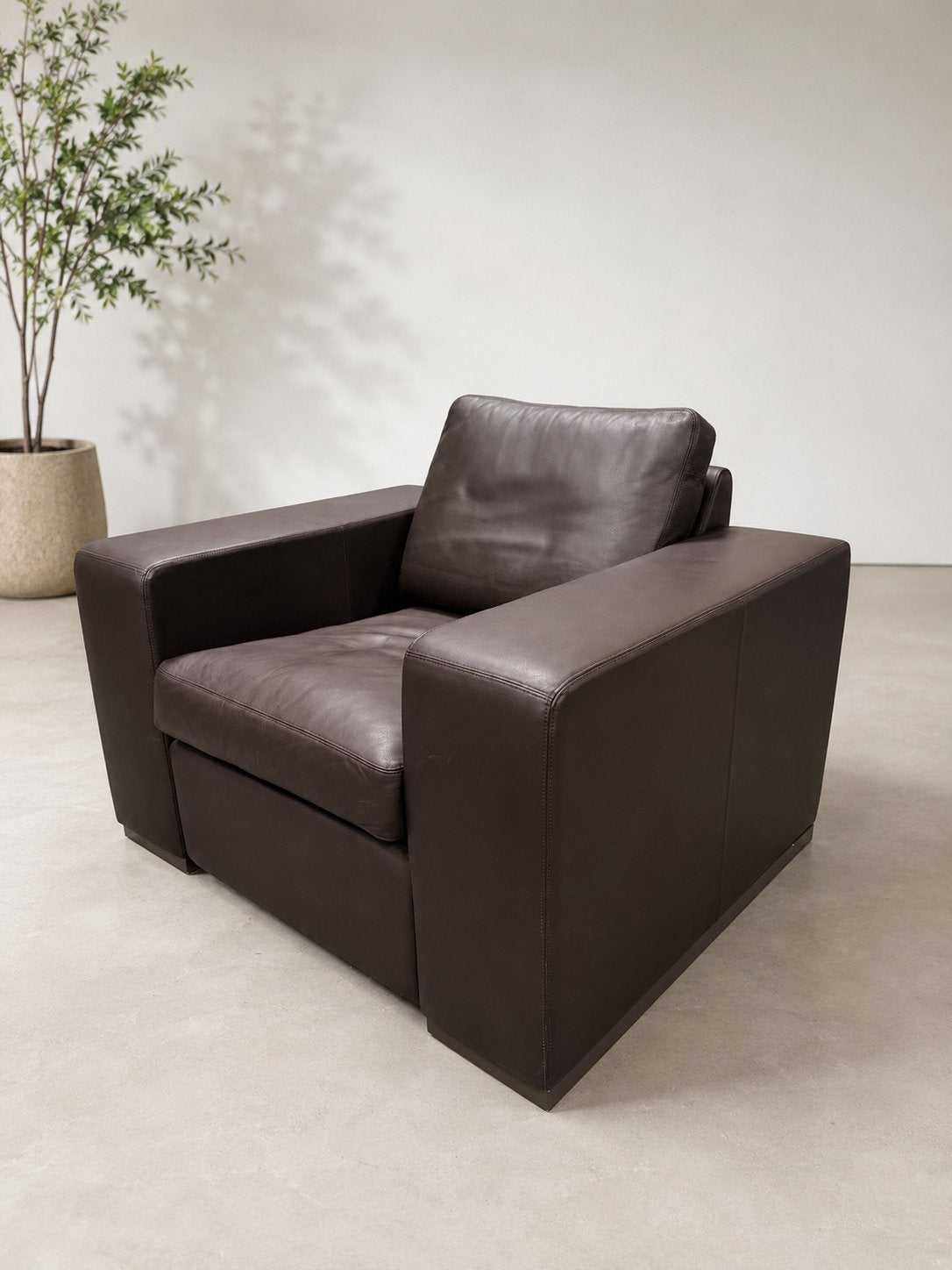 5x Italiaanse Leren Fauteuil - Zo Goed als Nieuw, Ophalen of Verzenden, Zo goed als nieuw, 100 tot 125 cm, Leer