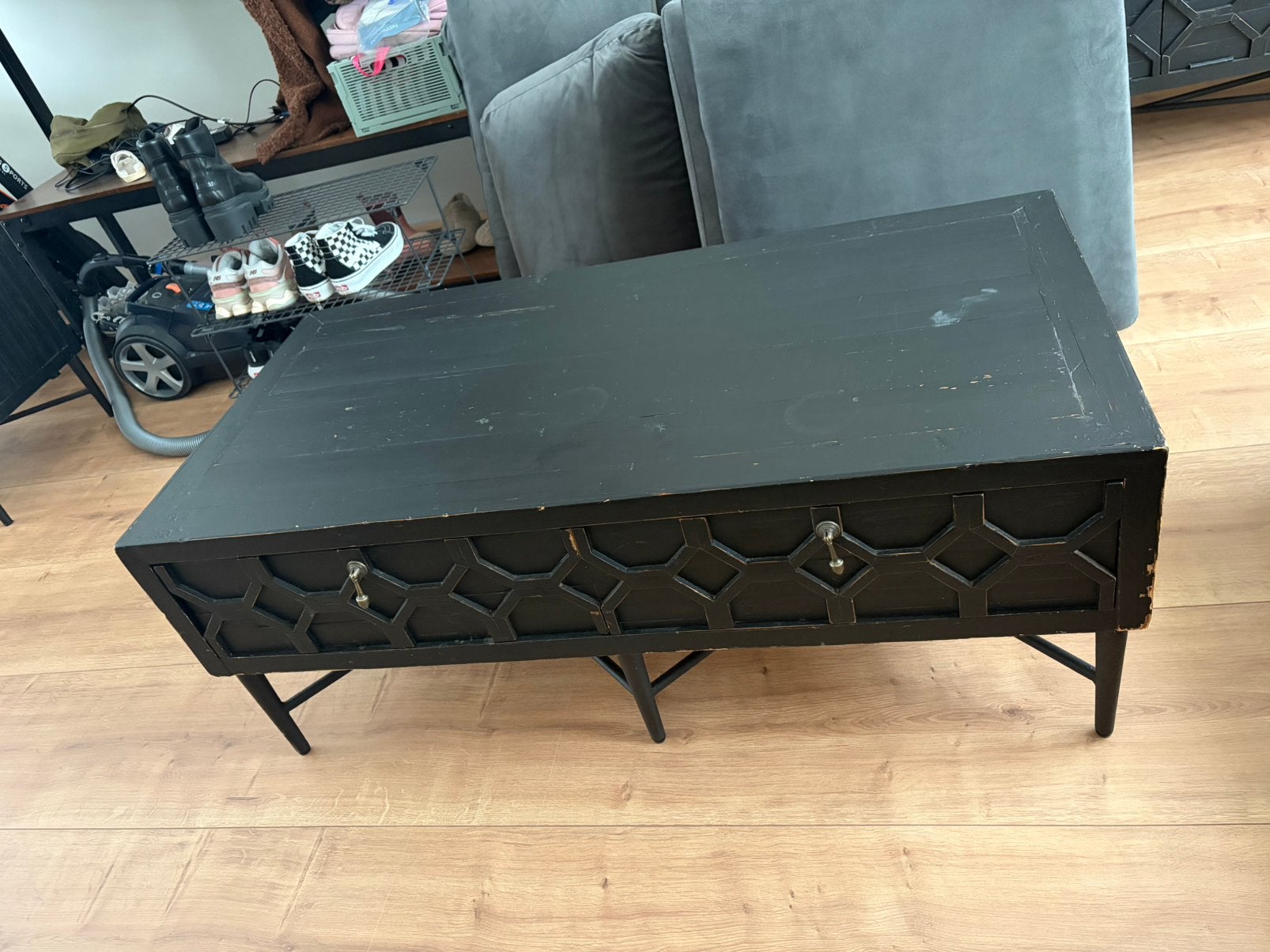 WOOOD Bequest salontafel, Ophalen, Gebruikt, Grenenhout, 100 tot 150 cm
