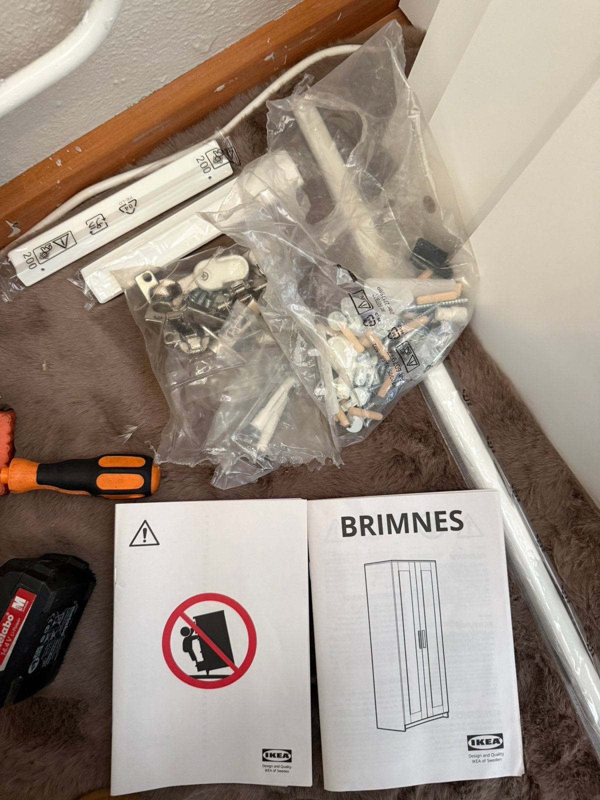 IKEA BRIMNES kast, Simpel, Nieuw, 150 tot 200 cm, 25 tot 50 cm
