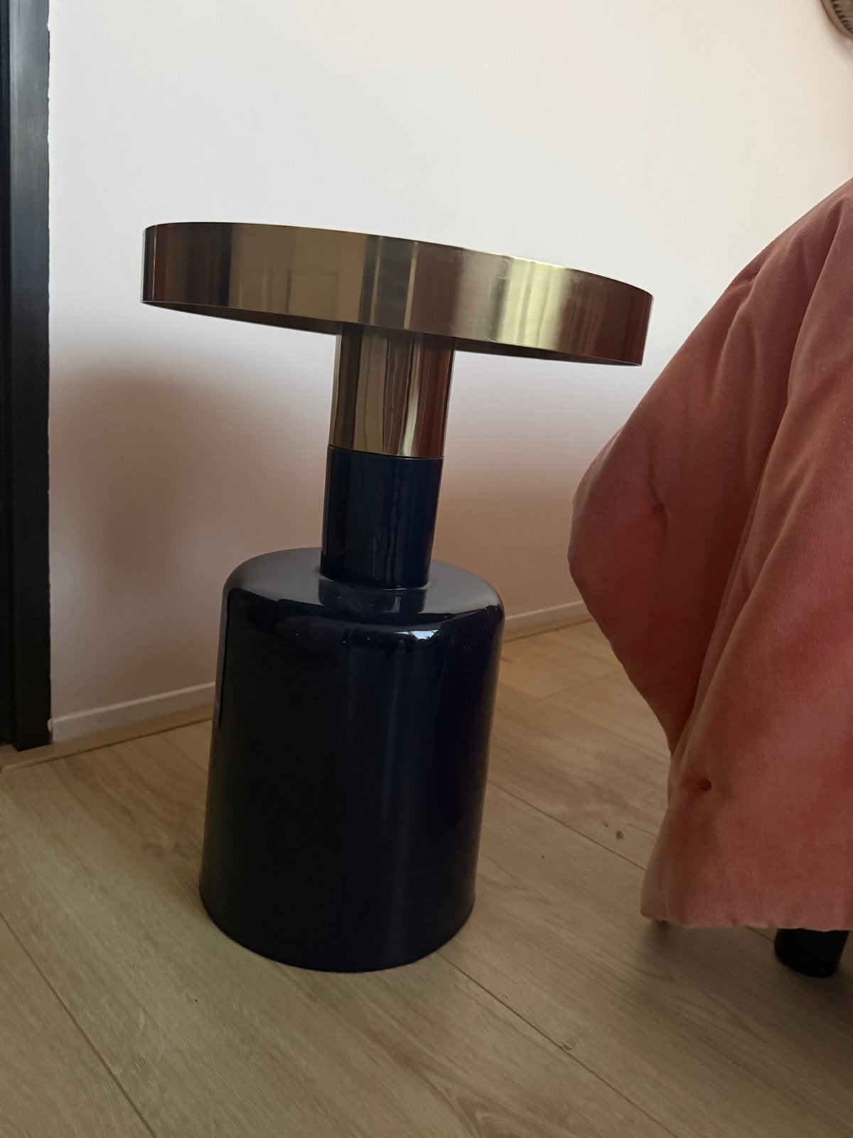 Zuiver glam bijzettafels blauw loods5, Minder dan 55 cm, Rond, Zo goed als nieuw, Ophalen