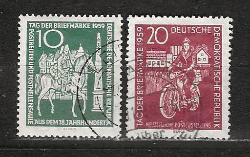 DDR 735-736, Ophalen of Verzenden, DDR, Gestempeld