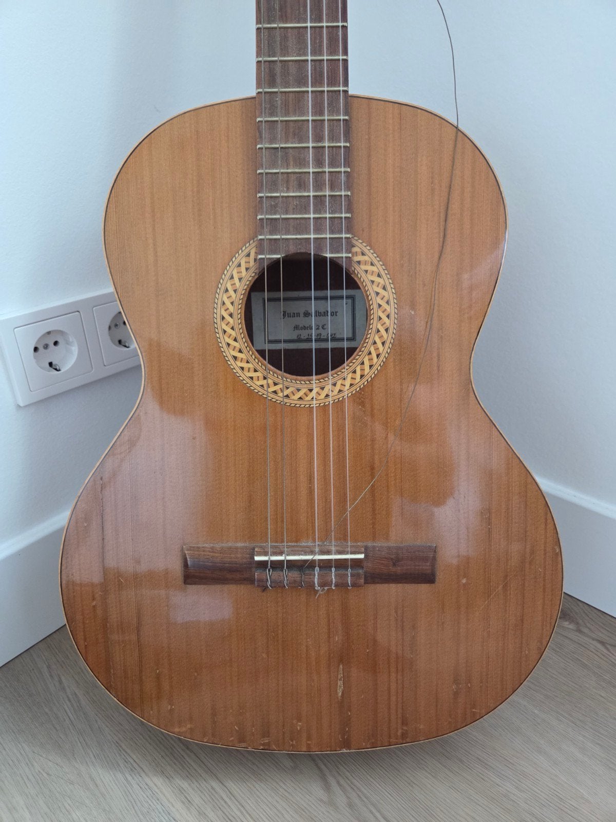 Juan Salvador Modelo 2C Klassieke Gitaar, Ophalen, Gebruikt, Klassieke of Spaanse gitaar