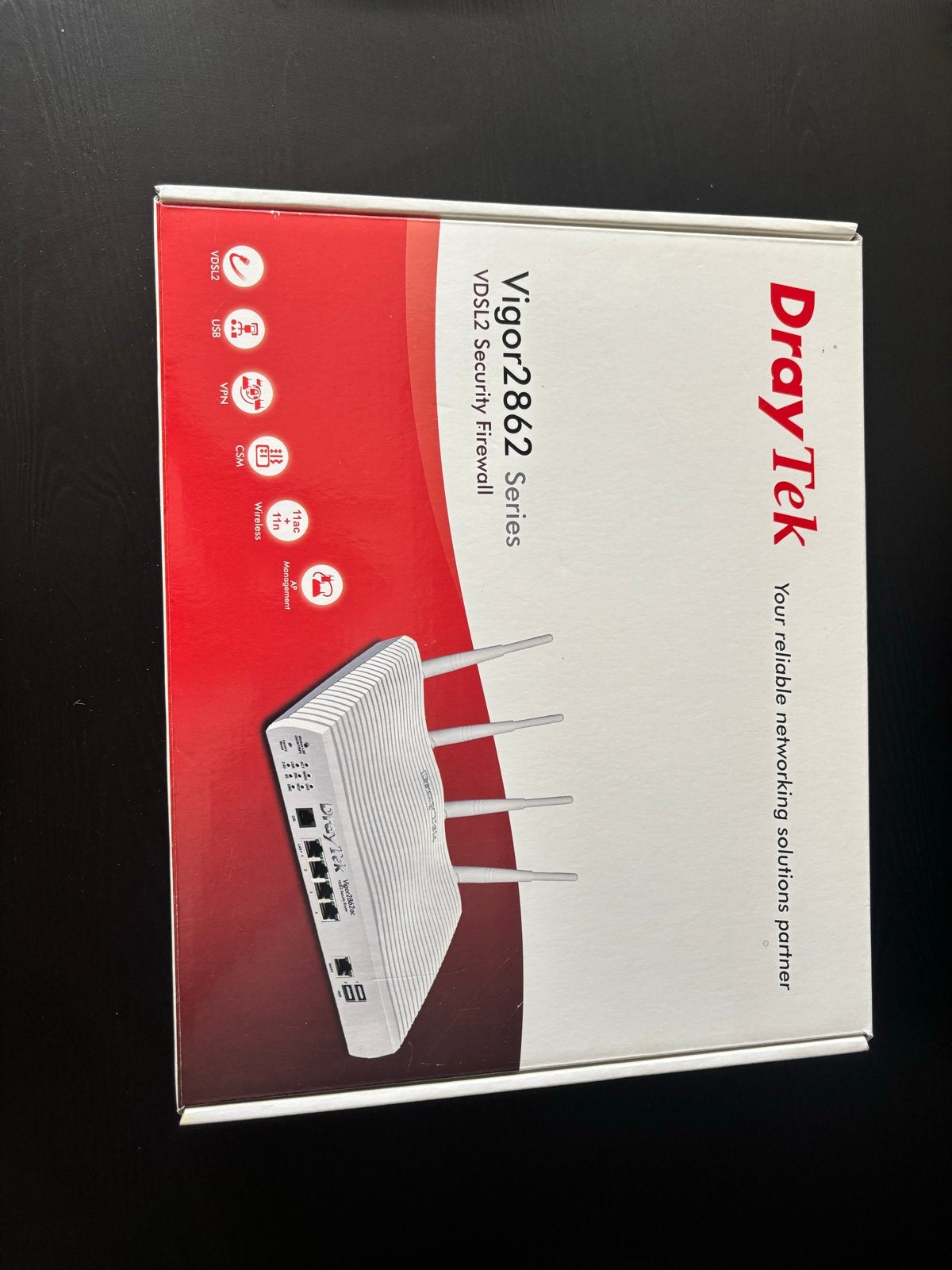 DrayTek Vigor2862Vac VDSL2 Security Firewall Router, Computers en Software, Verzenden, Zo goed als nieuw, Router met modem