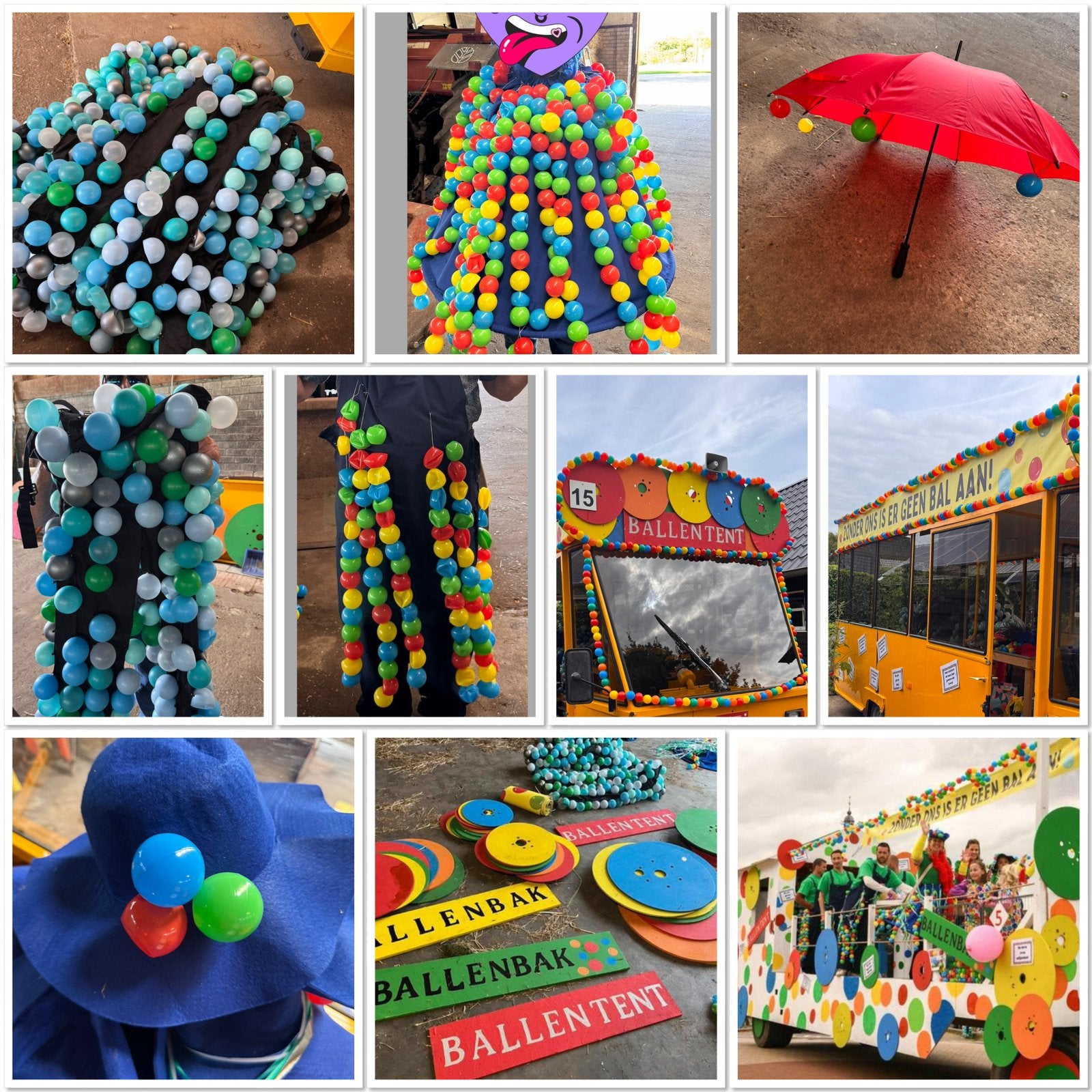 Versiering / decoratie & Kostuums: zonder ons is er geen bal, Ophalen of Verzenden, Gebruikt, Versiering, Overige