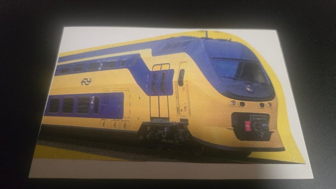 NS Dubbeldekker Trein Interregio Runner Kaart, Ophalen of Verzenden, Trein, Overige typen