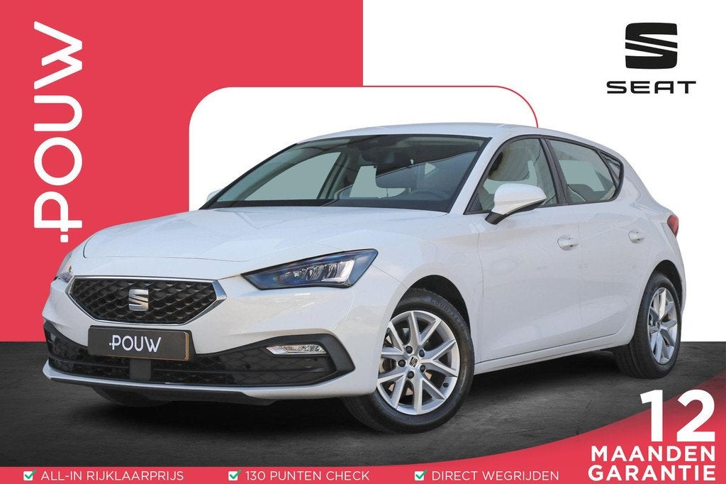 SEAT Leon 1.0 TSI 90pk Reference | Navigatie | Parkeersensor, Voorwielaandrijving, 12 maanden, Stof, Gebruikt