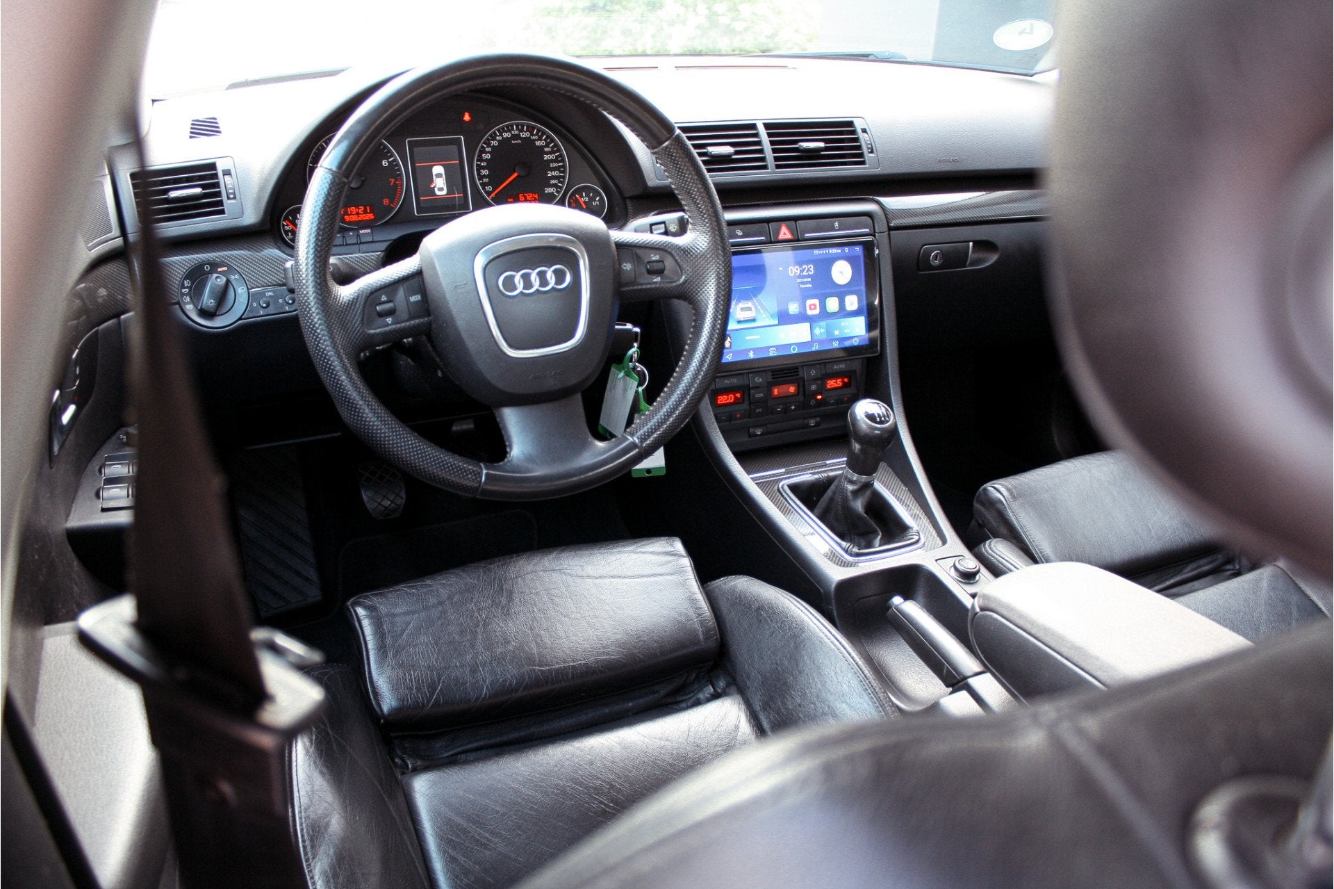 Audi A4 Limousine 2.0 TFSI | Leder | 18" RS4 | Sportonderste, Auto's, Gebruikt, Zwart, 4 cilinders, 1984 cc