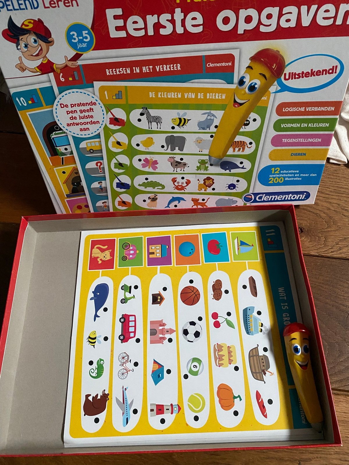 Clementoni Spelend Leren: Eerste Opgaven met Pratende Pen, Ophalen of Verzenden, Zo goed als nieuw, Taal en Lezen, Met geluid