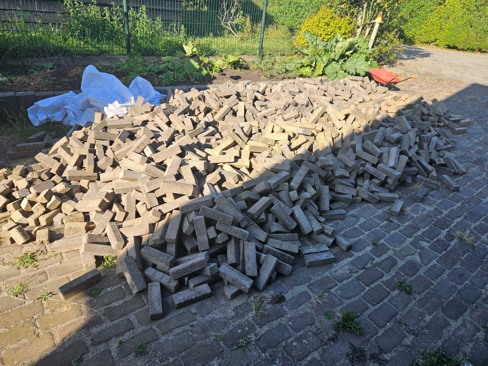 Betonklinkers 20x5x6 40m2, Ophalen, Beton, Klinkers