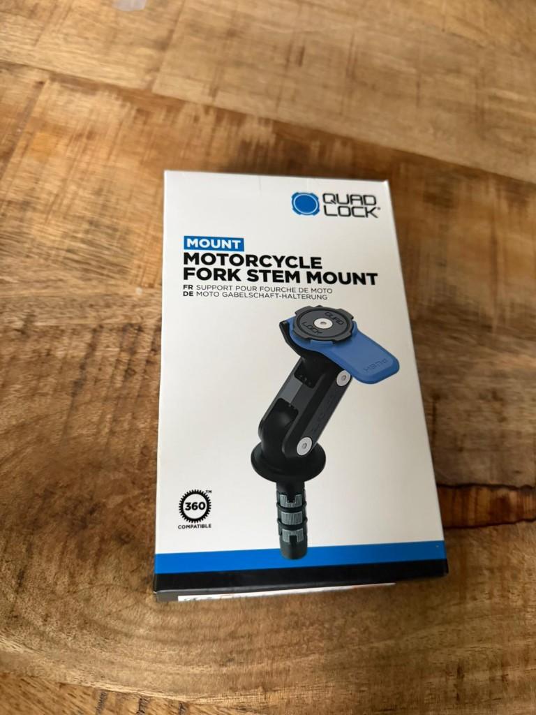 Quadlock Fork Stem Mount, Telecommunicatie, Telefoonhouders, Ophalen of Verzenden, Nieuw, Motor