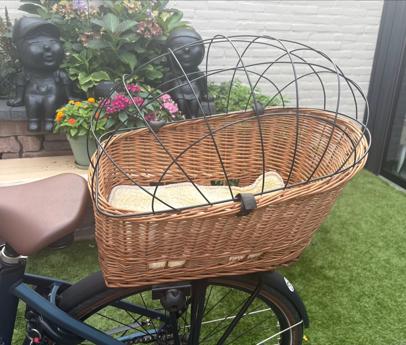Hondenmand met rek voor op fiets, Ophalen of Verzenden, Gebruikt, Fietsmand