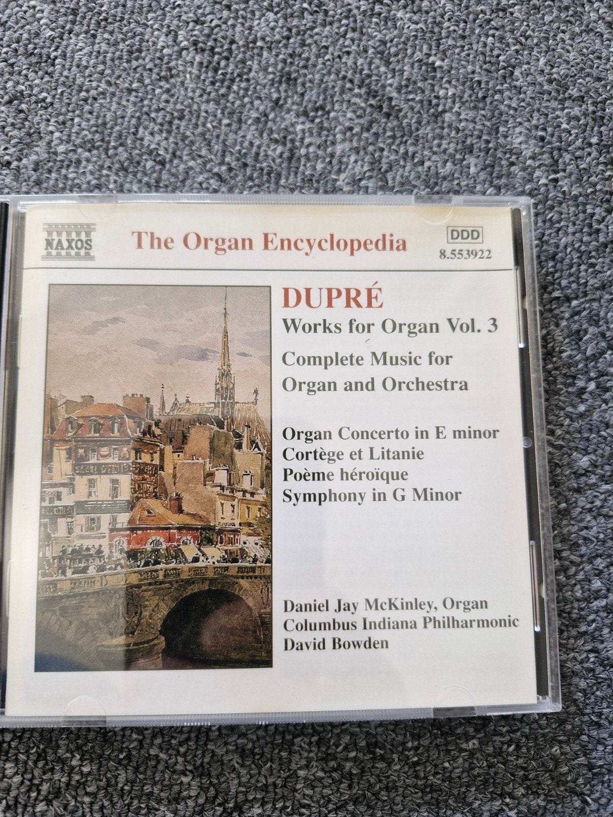 CD: Dupré - Works for Organ Vol. 3 (David Bowden, Naxos), Inclusief boekje, Gebruikt, Overige componisten, Soloconcert