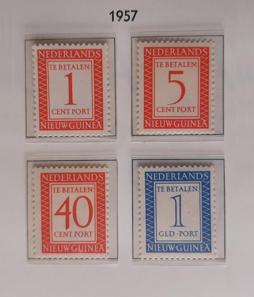 1957 Nederlands Nieuw Guinea Portzegels Cijfer, Ophalen, Nieuw-Guinea