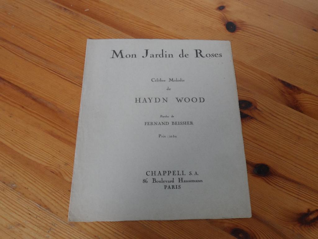 Mon jardin de roses - haydn wood, Gebruikt, Gitaar, Ophalen of Verzenden, Artiest of Componist