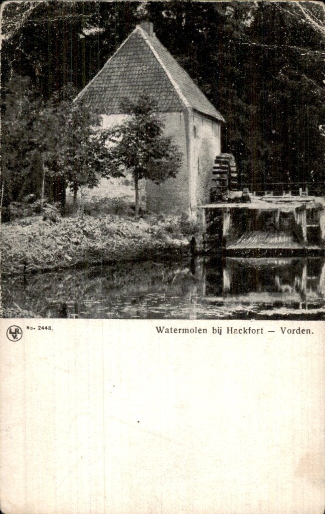 Vorden - Watermolen - Hackfort, Ophalen of Verzenden, Voor 1920, Gelopen, Gelderland