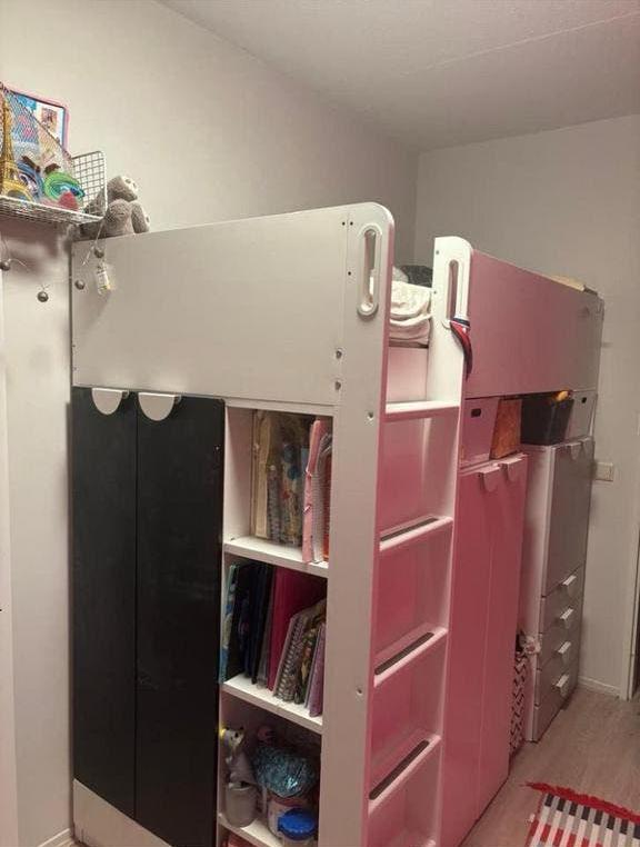 IKEA SMÅSTAD Hoogslaper met opbergruimte, Ophalen, Eenpersoons, Zo goed als nieuw, 200 cm