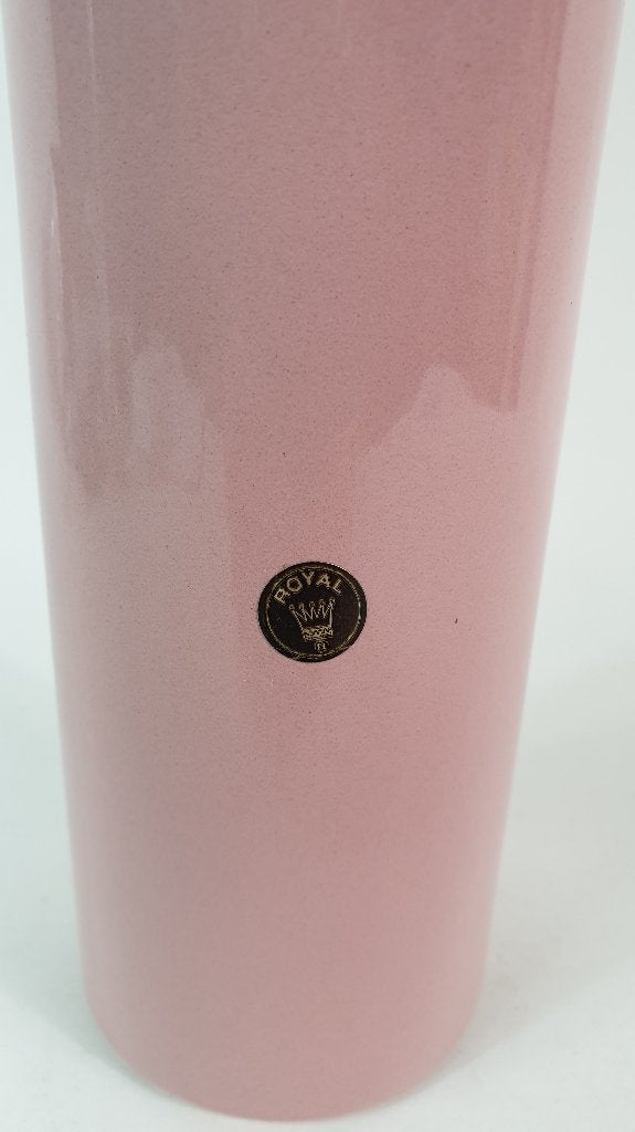 Vintage vaas Royal Gouda, oud roze, aardewerk. 2A14, Ophalen of Verzenden