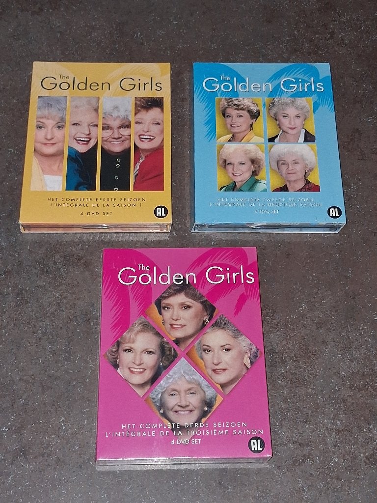 The golden girls 1 t/m 3 splinternieuw in folie, Cd's en Dvd's, Alle leeftijden, Ophalen of Verzenden, Nieuw in verpakking, Komedie