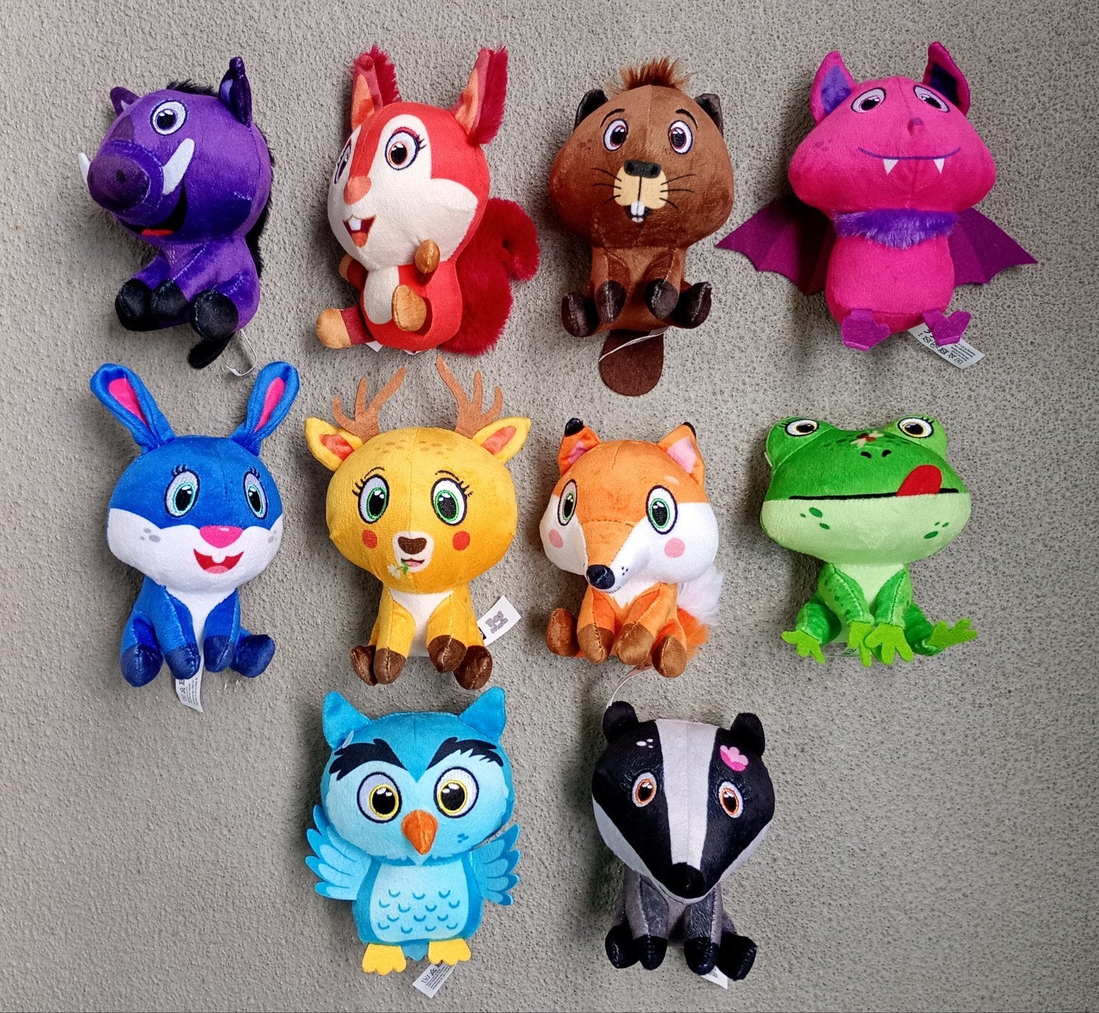 20 Knuffels (Dieren & Kubus) Nieuw, Ophalen of Verzenden, Nieuw