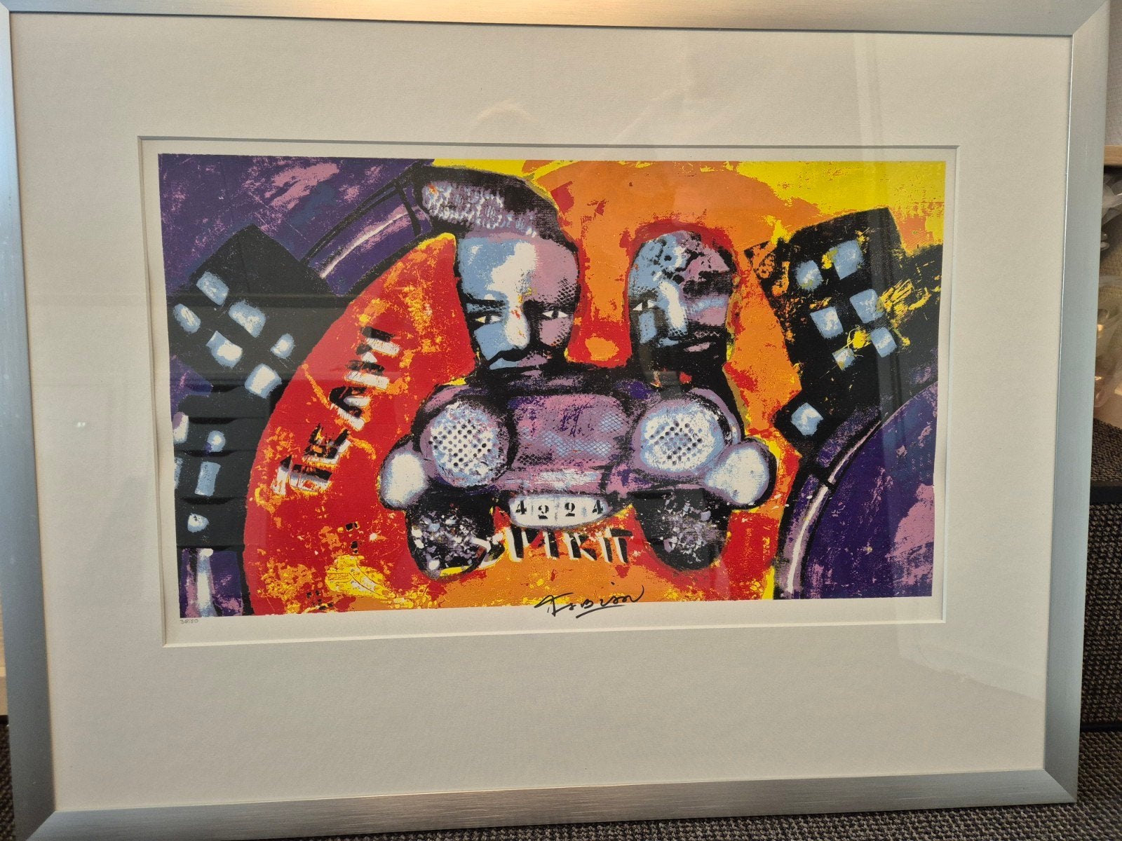 Twee ingelijste zeefdrukken van Fabian, Antiek en Kunst, Genummerd, Ophalen, Overige onderwerpen, Zeefdruk