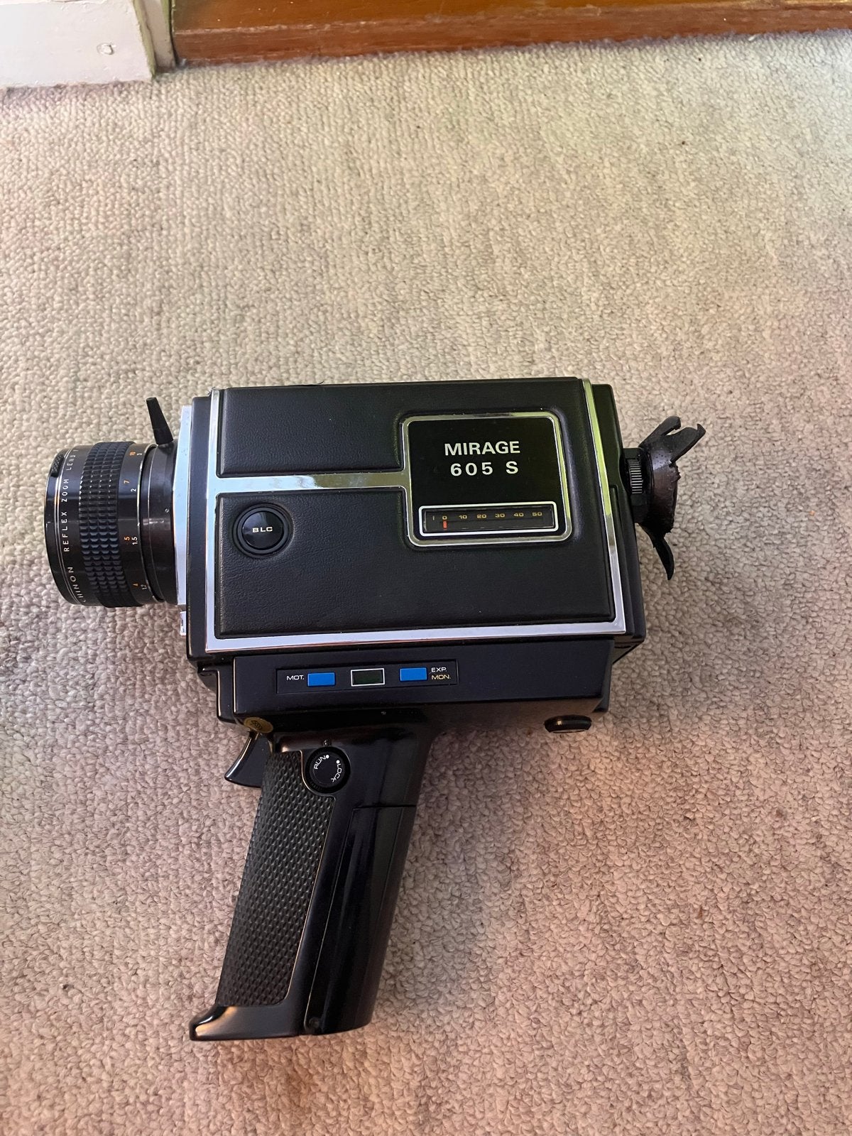 Vintage Mirage 605 S Super 8 Camera met tas, Audio, Tv en Foto, Ophalen of Verzenden, 8mm, Camera