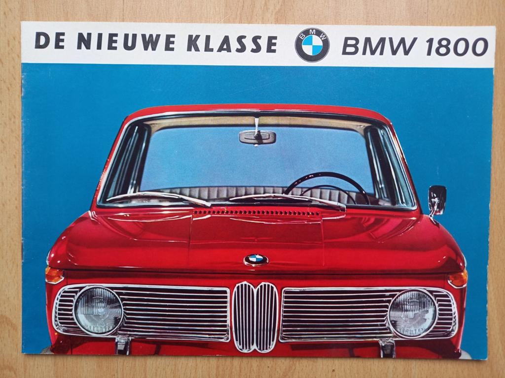 BMW 1800 autofolder uit 1965, Ophalen of Verzenden, Zo goed als nieuw, BMW