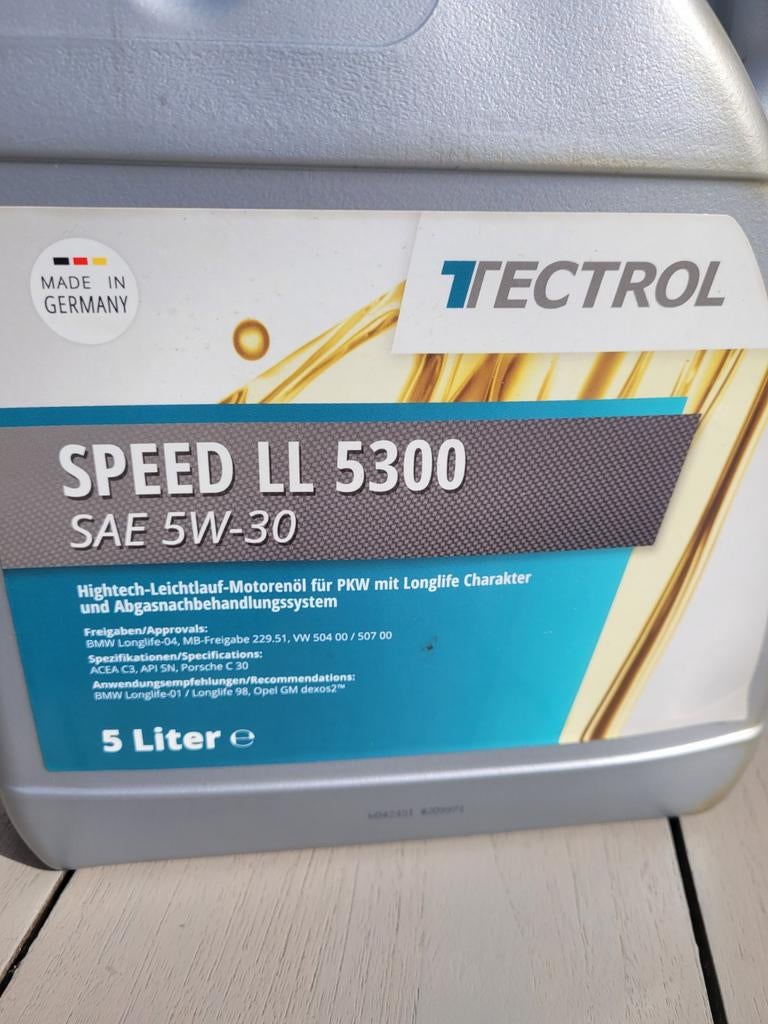 Tectrol Speed LL 5300 SAE 5W-30 motorolie - 5 liter, Auto-onderdelen, Motor en Toebehoren, Audi, BMW, Mercedes-Benz, Opel, Seat