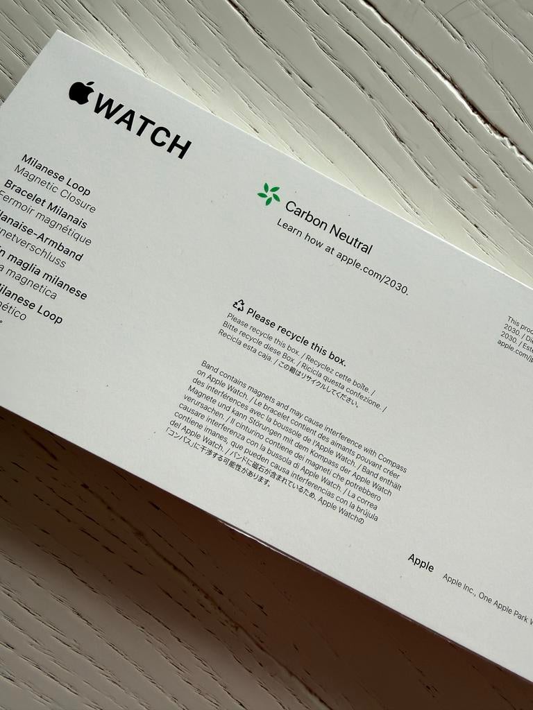 Origineel Apple Watch Goud Milanese Loop Bandje, Ophalen of Verzenden, Zo goed als nieuw, Overige typen, Apple iPhone