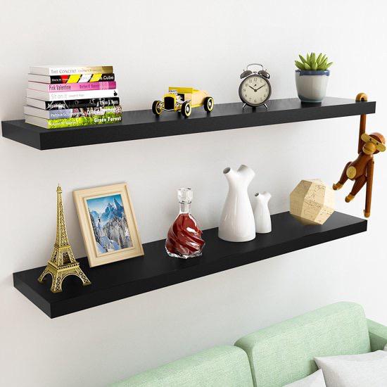 IKEA Lack  2 stuks wandplank zwart, Ophalen, Zo goed als nieuw