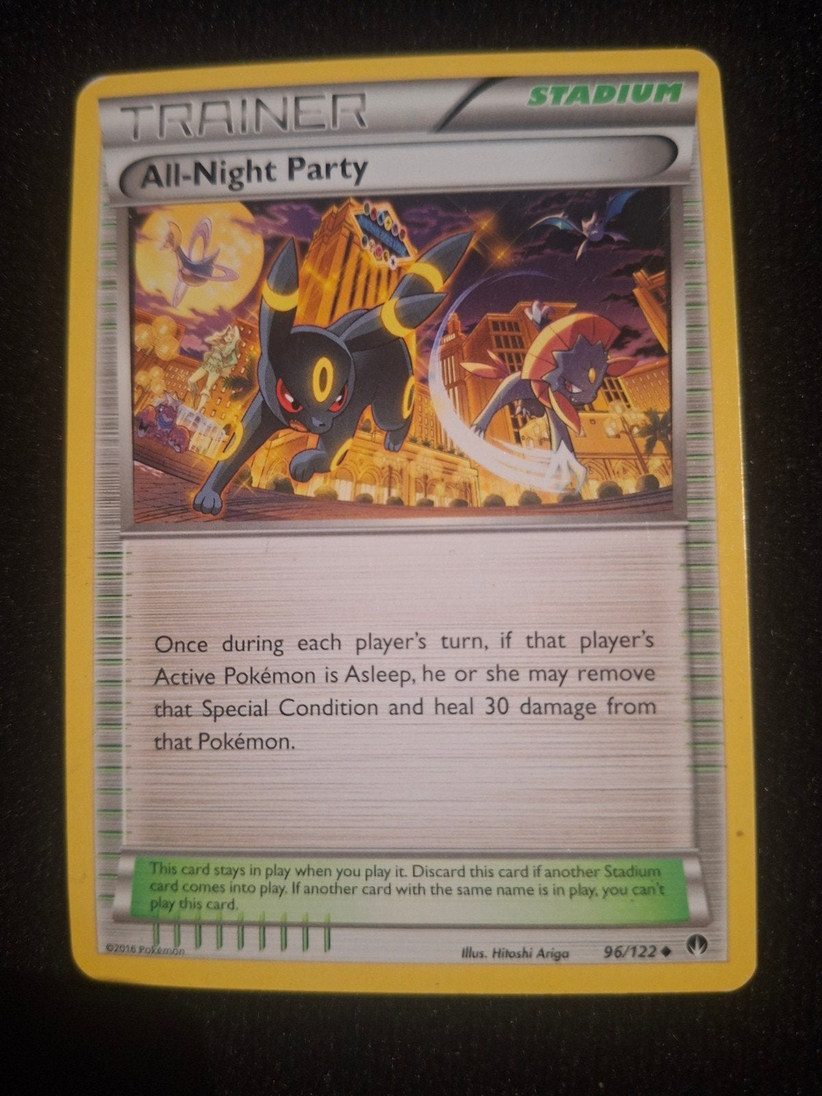 All-Night Party Trainer Kaart (96/122), Ophalen of Verzenden, Gebruikt, Losse kaart