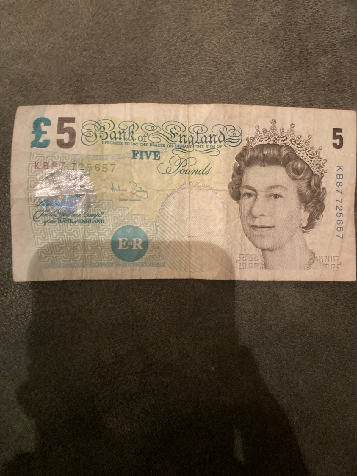 Zeldzaam Brits 5 Pond Biljet - Elizabeth Fry, Postzegels en Munten, Ophalen of Verzenden, Overige landen, Los biljet