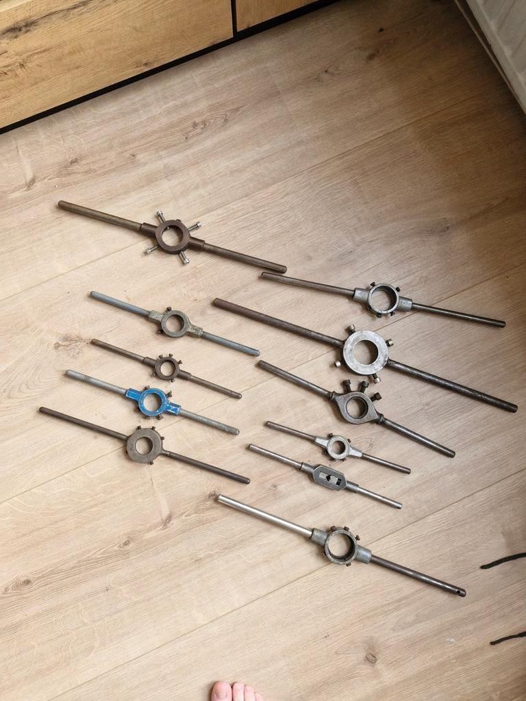 Set van diverse snijplaten en snijplaathouders, Ophalen of Verzenden, Gebruikt