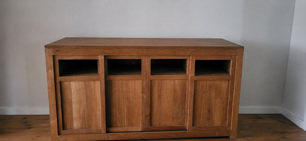 Teak houten Dressoir, Ophalen, Gebruikt, 150 tot 200 cm, Teakhout
