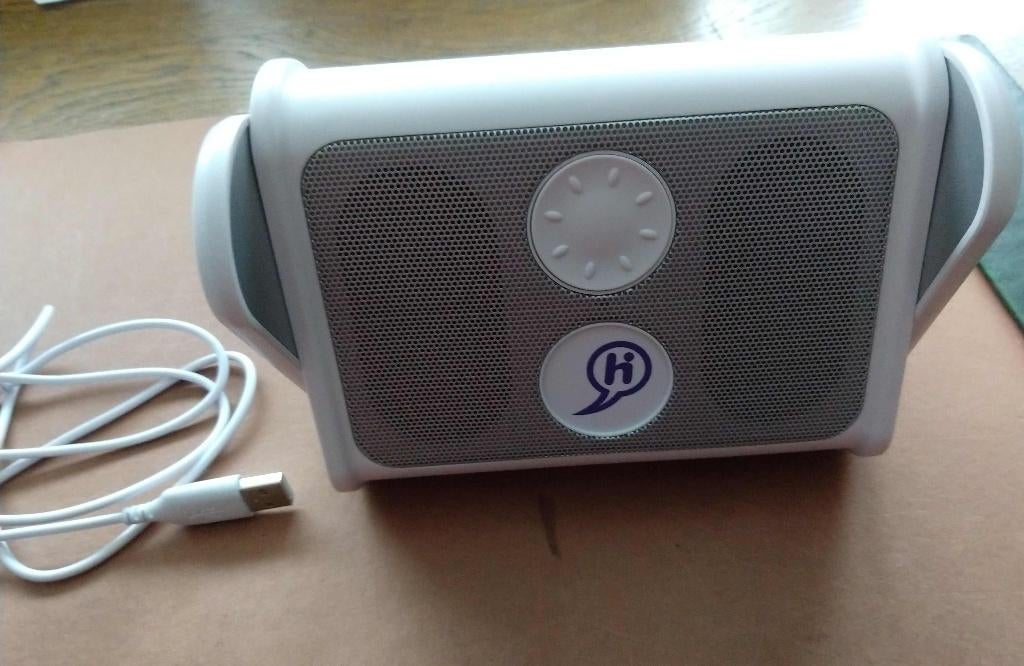 Portable Hi Sound 2 Go Stereo Speakers met 3,5 mm audio plug, Ophalen of Verzenden, Gebruikt