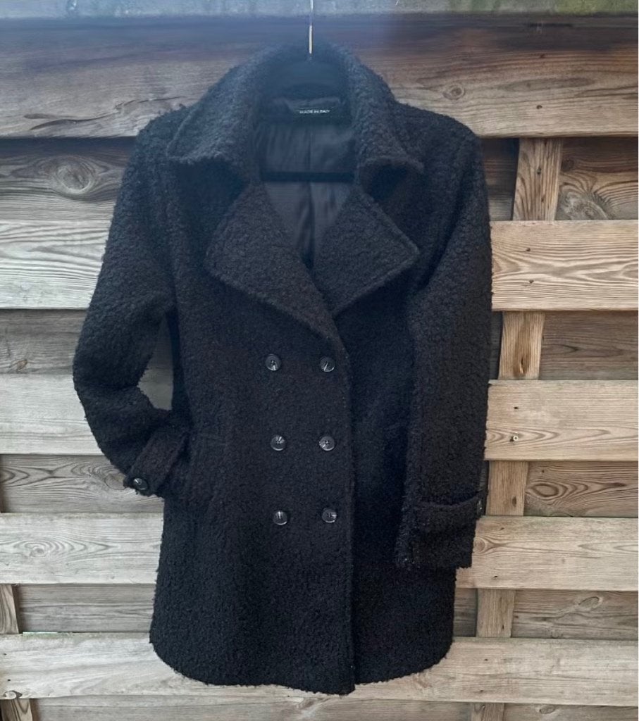 Teddy winterjas zwart (L), Kleding | Dames, Jassen | Winter, Ophalen of Verzenden, Zo goed als nieuw, Maat 42/44 (L), Zwart