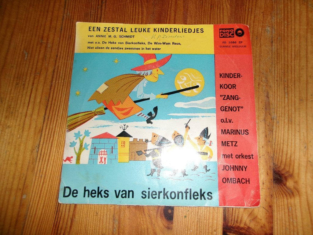 De heks van sierkonfleks - a. M. G. Schmidt, Cd's en Dvd's, Vinyl Singles, Ophalen of Verzenden, Gebruikt, 7 inch, Kinderen en Jeugd