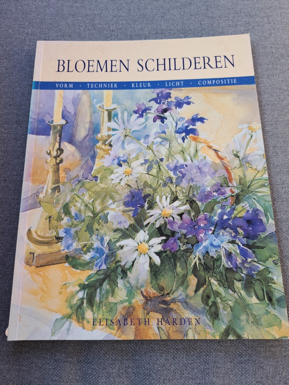 X: Bloemen Schilderboek - Elisabeth Harden, Ophalen of Verzenden, Gelezen, Schilder- en Tekenkunst, Elisabeth Harden