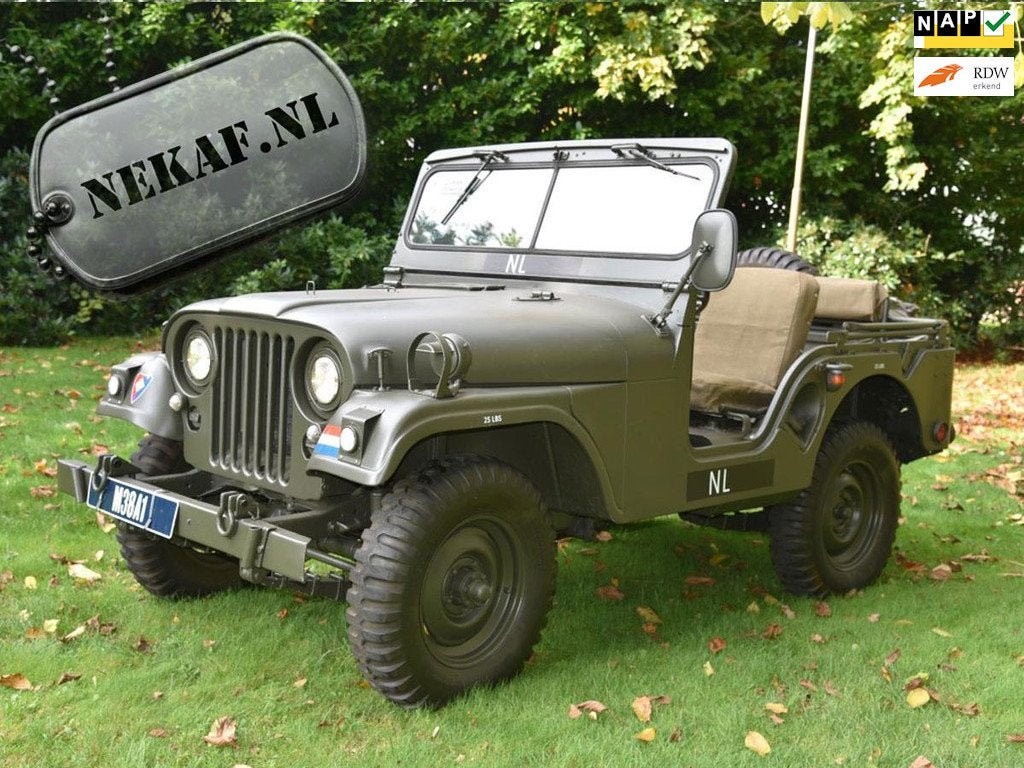 Jeep Willys Nekaf goed onderhouden, Auto's, Oldtimers, Jeep, Stof, Trekhaak, Origineel Nederlands