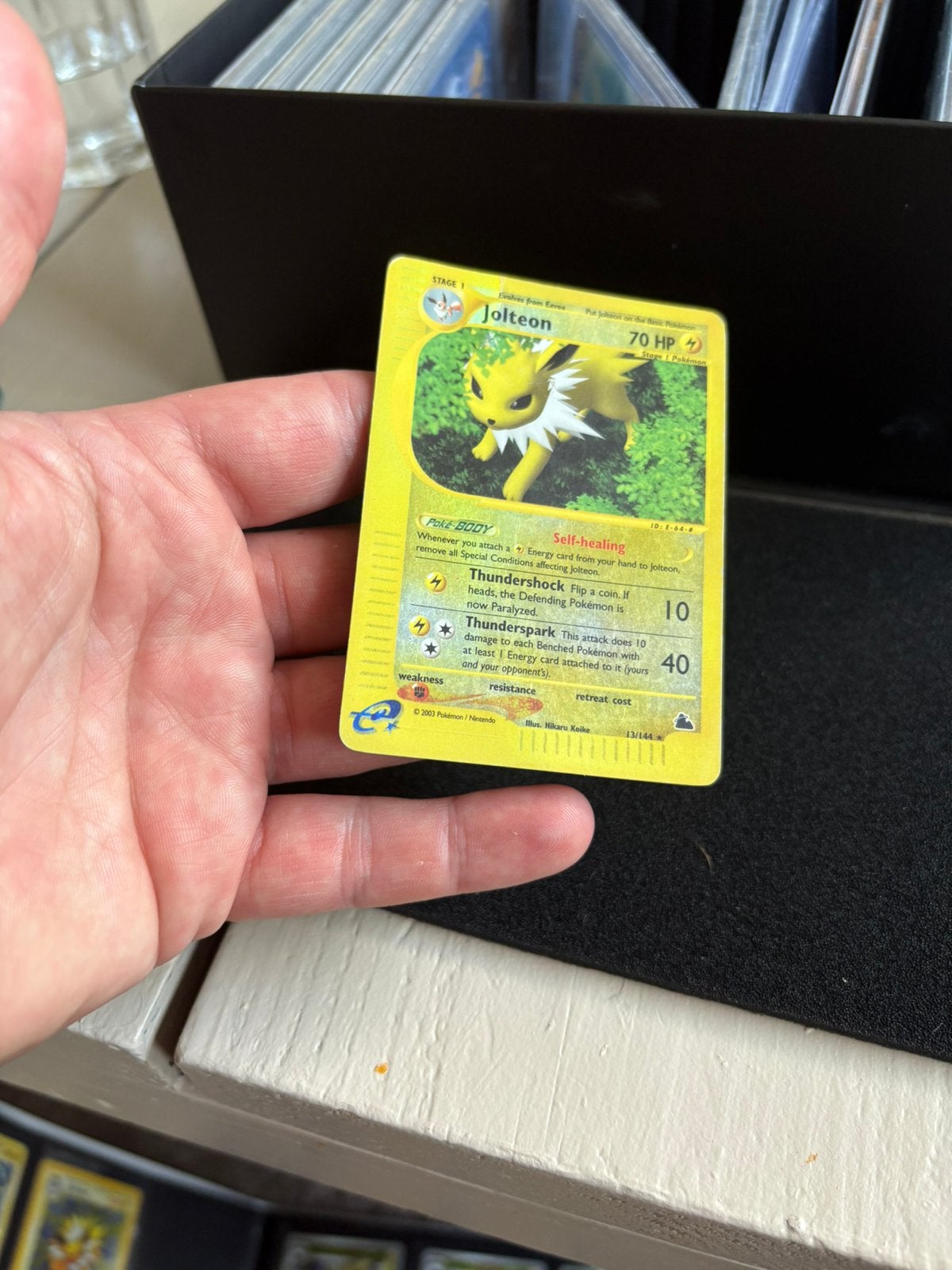 Jolteon skyridge reverse holo, Ophalen of Verzenden, Zo goed als nieuw, Meerdere kaarten, Foil