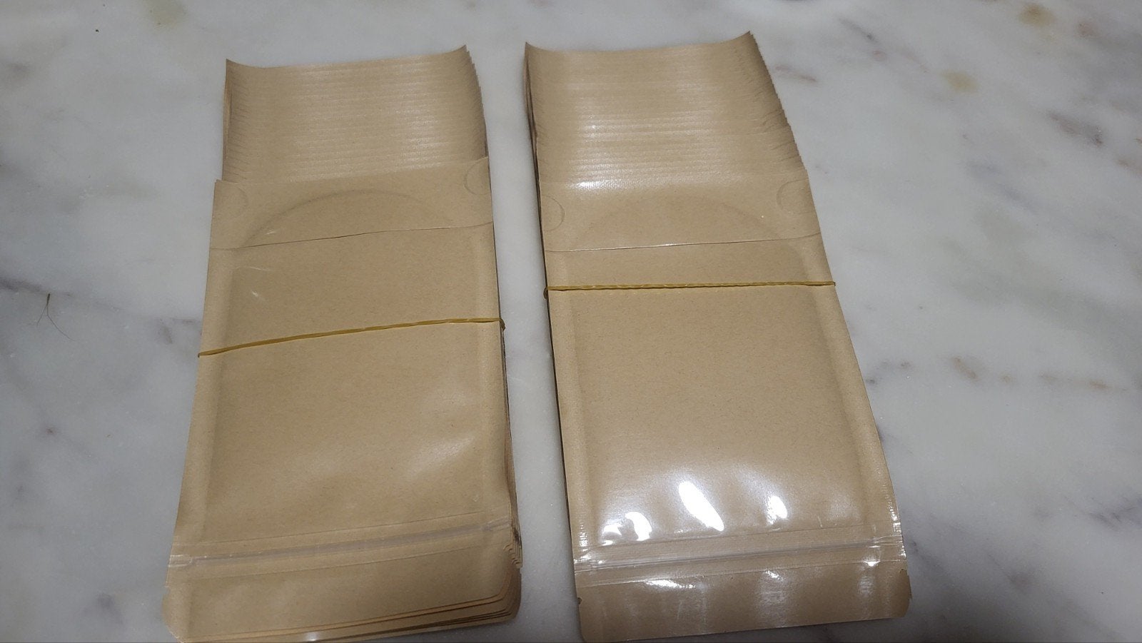Luxe gripzakjes cadeauverpakking zakjes kraft 60 st., Diversen, Cadeaupapier, Ophalen of Verzenden, Nieuw