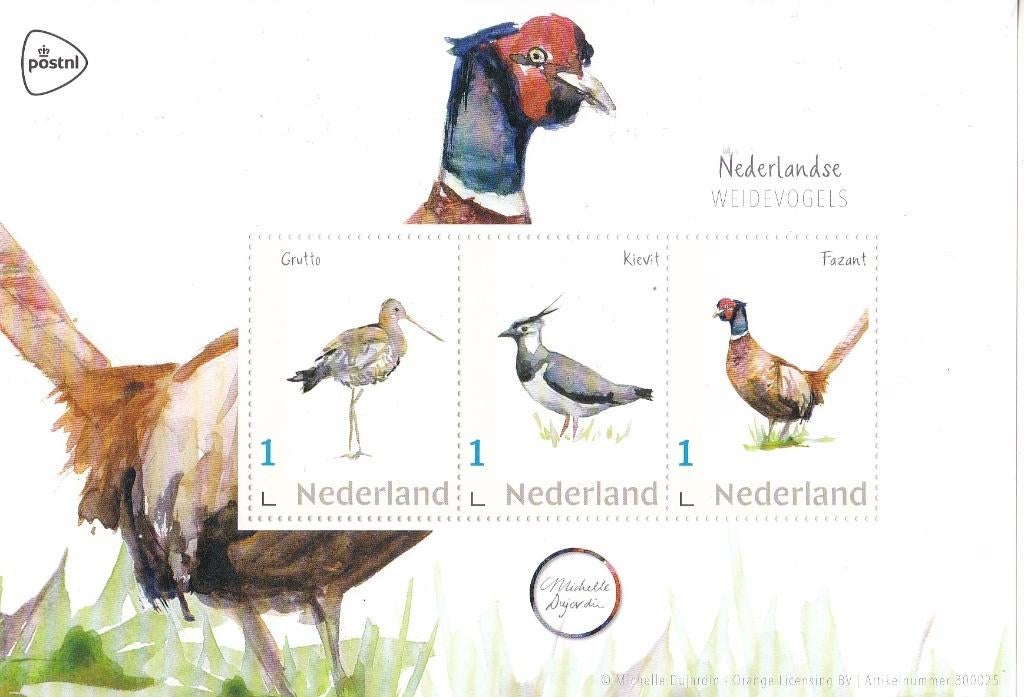 Michelle Dujardin - Nederlandse weidevogels – 2020, Postzegels en Munten, Postzegels | Nederland, Verzenden, Na 1940, Postfris