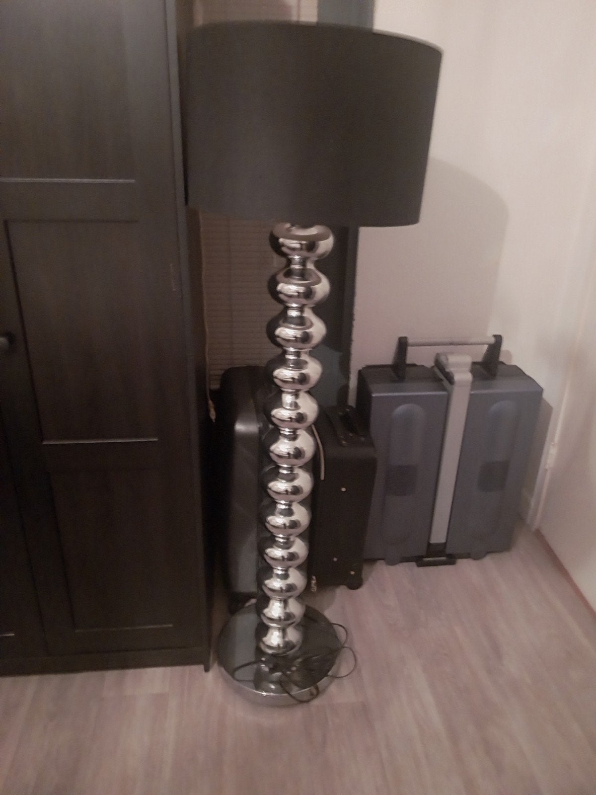 staande bol lamp, Ophalen, Zo goed als nieuw, Metaal, Cd's
