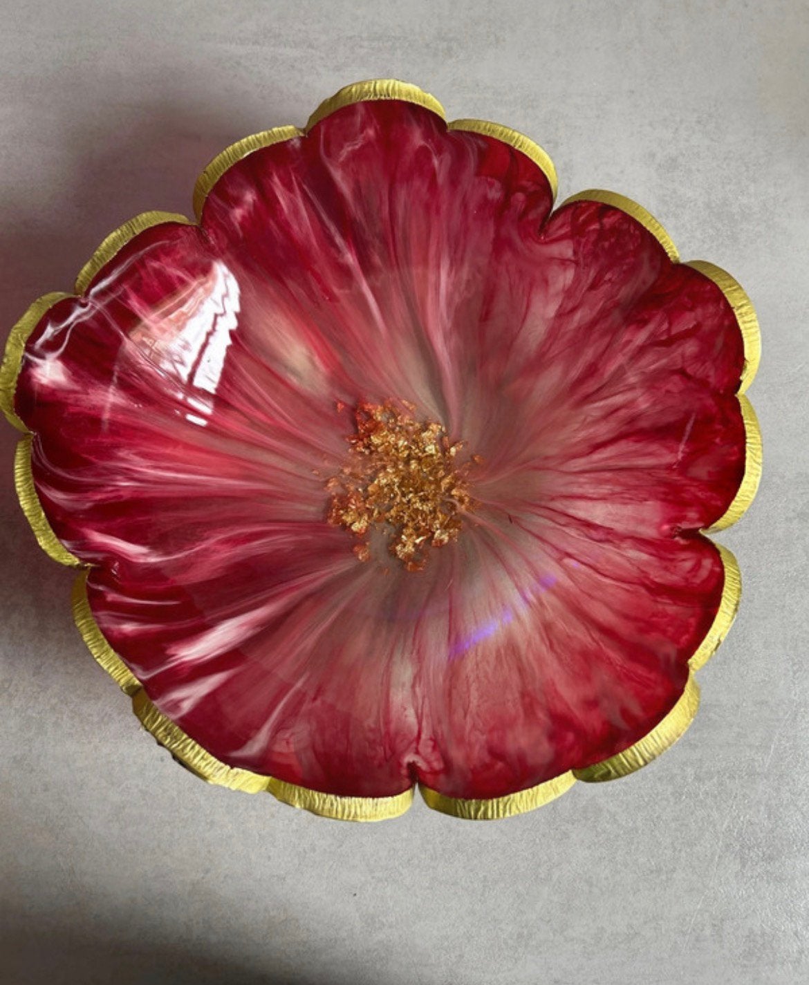 Fruitschaal handgemaakt, Kunststof, Schaal, Rond, Nieuw