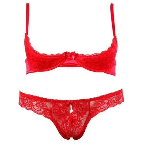 Cottelli Collection - Open Cup BH met Slipje, Cottelli Collection, Ophalen of Verzenden, Rood, Setje