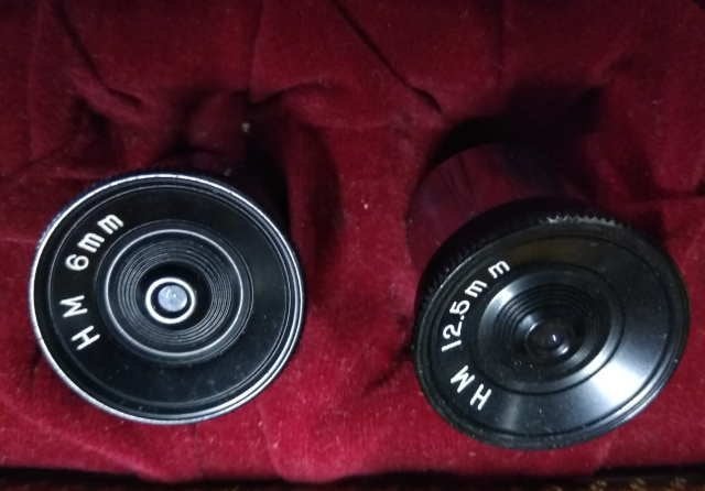 2 HM oculairen 6 en 12,5mm, Ophalen of Verzenden, Zo goed als nieuw, Minder dan 400x, Onderdelen of Toebehoren